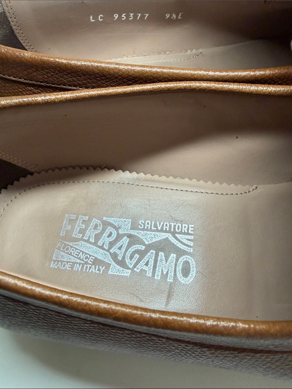 Salvatore Ferragamo Ree Gancini Pebble Calf Leather Loafers Men’s Size US 9.5 E - Picture 11 of 16